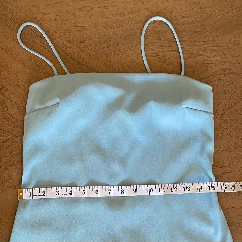 Vintage Rampage Turquoise Mini Spaghetti Strap Dress Size 9 Juniors - Picture 8 of 13